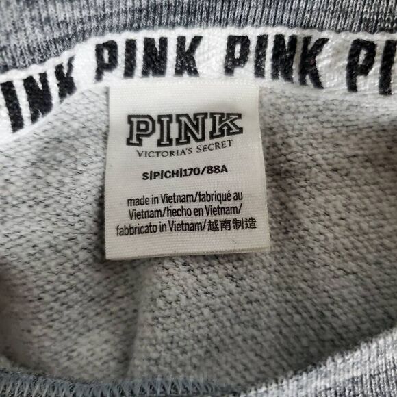 Victoria’s Secret PINK Women’s Gray Marled Crewneck Pullover Sweater S - Picture 4 of 5